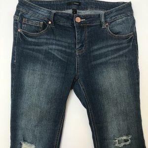 Aqua ripped bf jeans